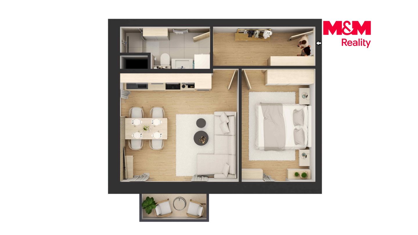 Prodej, Byt 2+kk, 44 m², Čestice, Čestice – náhled fotky 3