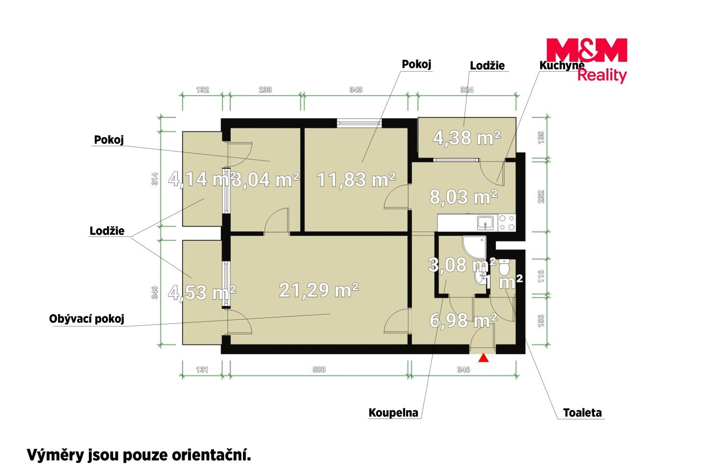 Prodej, Byt 3+1, 60 m², Praha, Střížkovská, Praha – náhled fotky 9