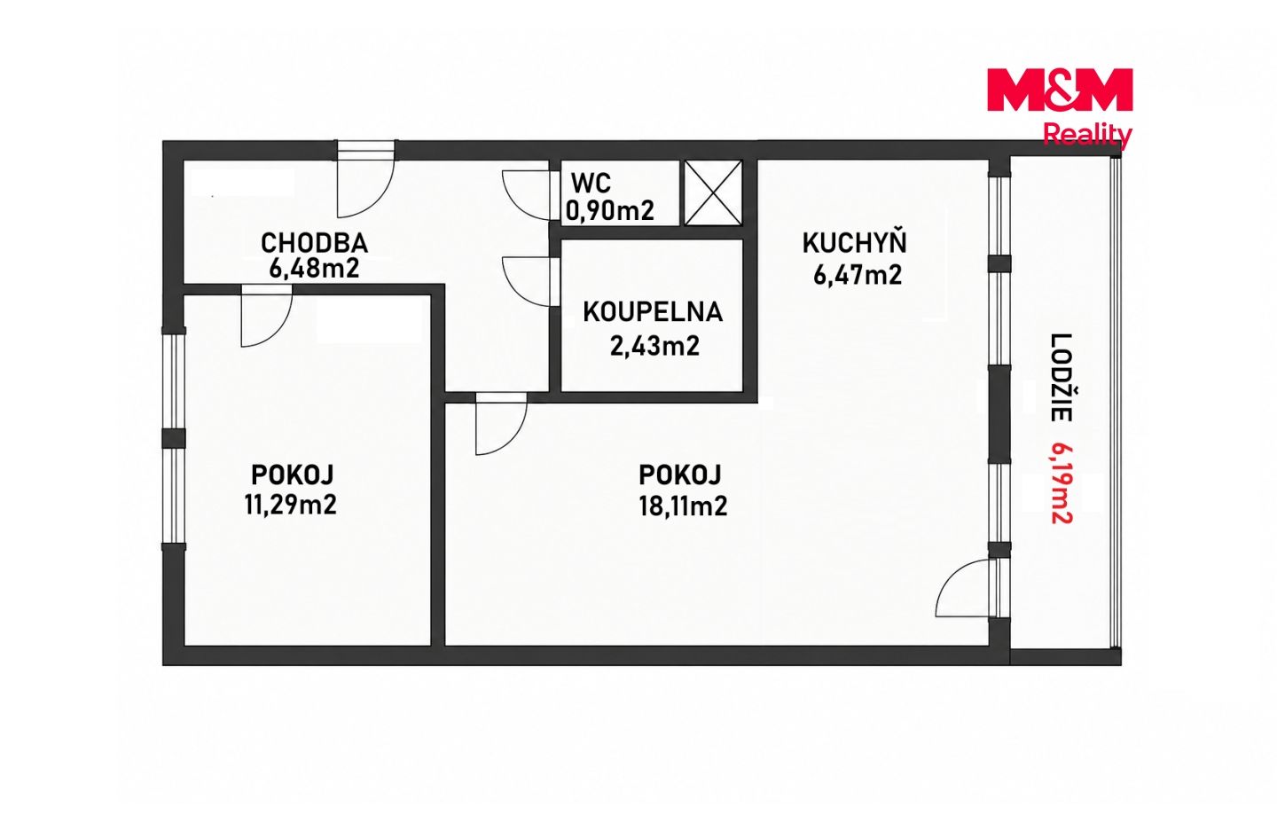Prodej, Byt 2+1, 44 m², Most, K. J. Erbena, Most – náhled fotky 9