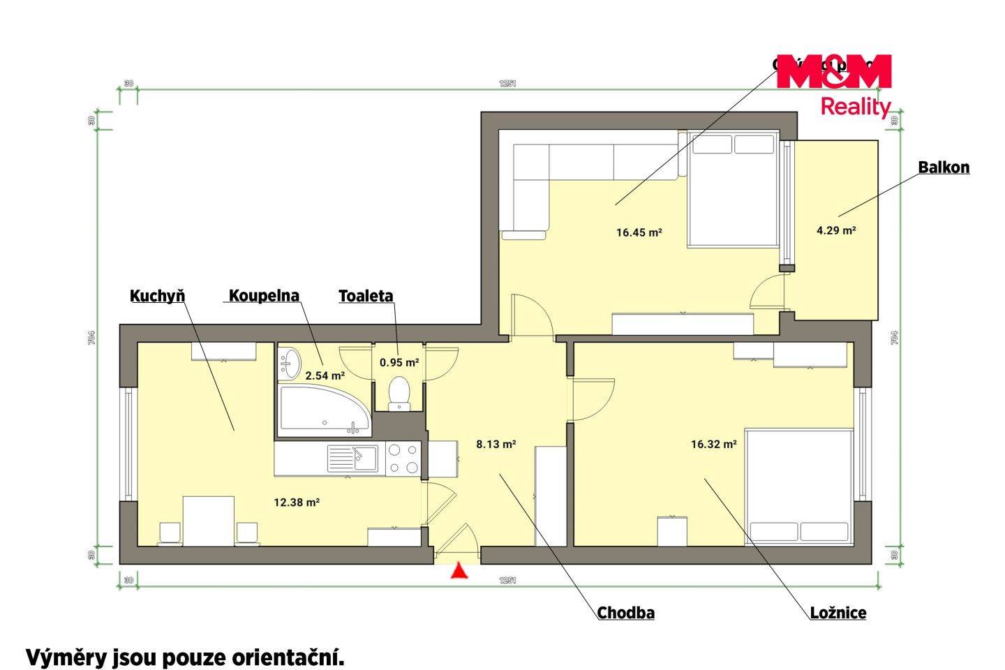 Prodej, Byt 2+1, 63 m², Tachov, Bělojarská, Tachov – náhled fotky 5
