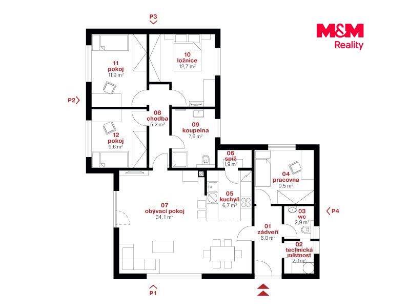 Prodej, Rodinný dům, 114 m², Třemošná, Třemošná – náhled fotky 3