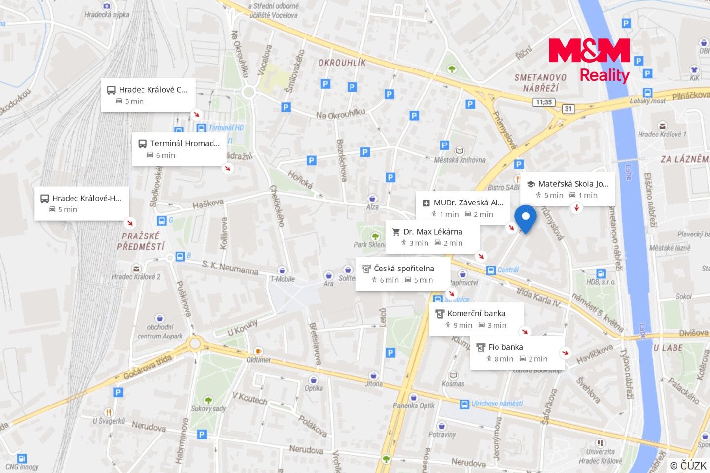 Prodej, Byt 1+kk, 34 m², Hradec Králové, Škroupova, Hradec Králové – náhled fotky 12