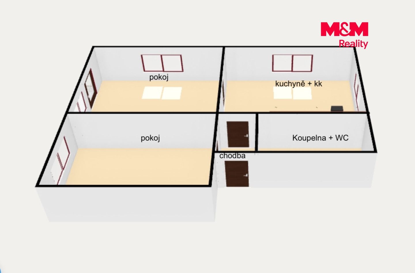 Pronájem, Byt 3+kk, 80 m², Kostelec nad Orlicí, Pelclova, Kostelec nad Orlicí – náhled fotky 5