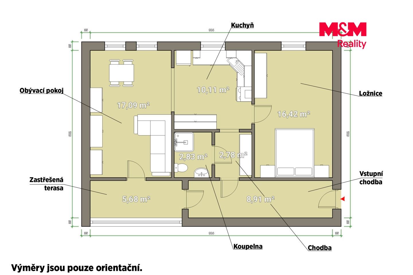 Pronájem, Byt 2+kk, 63 m², Plzeň, Koterovská, Plzeň – náhled fotky 6