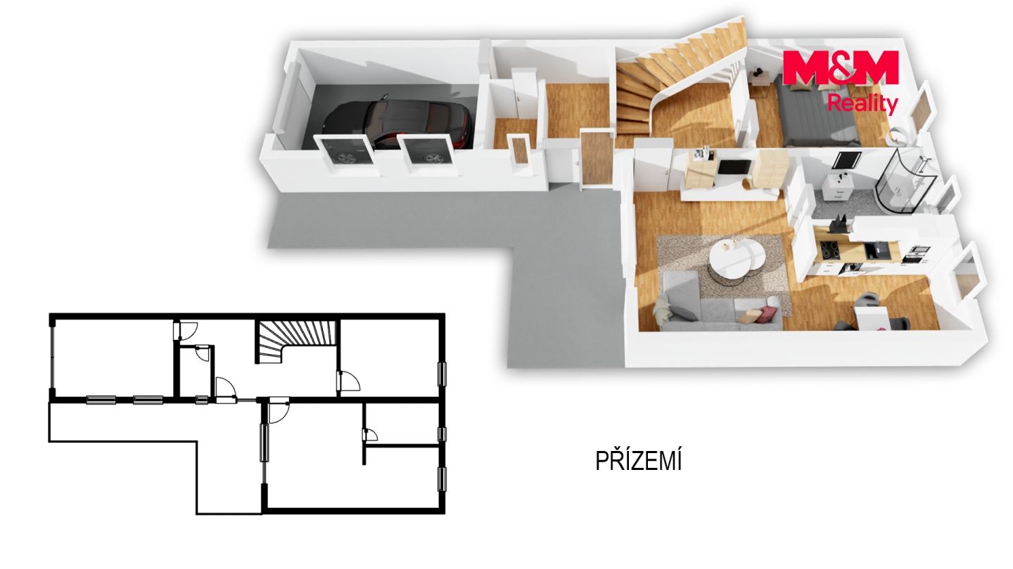 Prodej, Rodinný dům, 122 m², Kosova Hora, Kosova Hora – náhled fotky 49