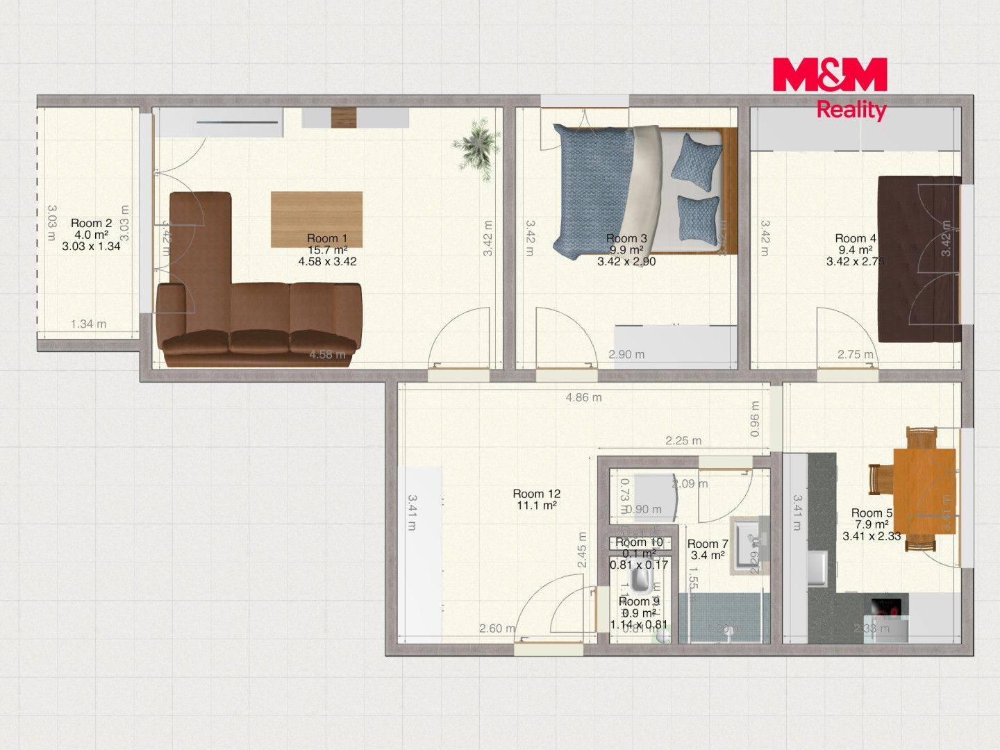 Prodej, Byt 3+1, 61 m², Líně, Vodárenská, Líně – náhled fotky 20