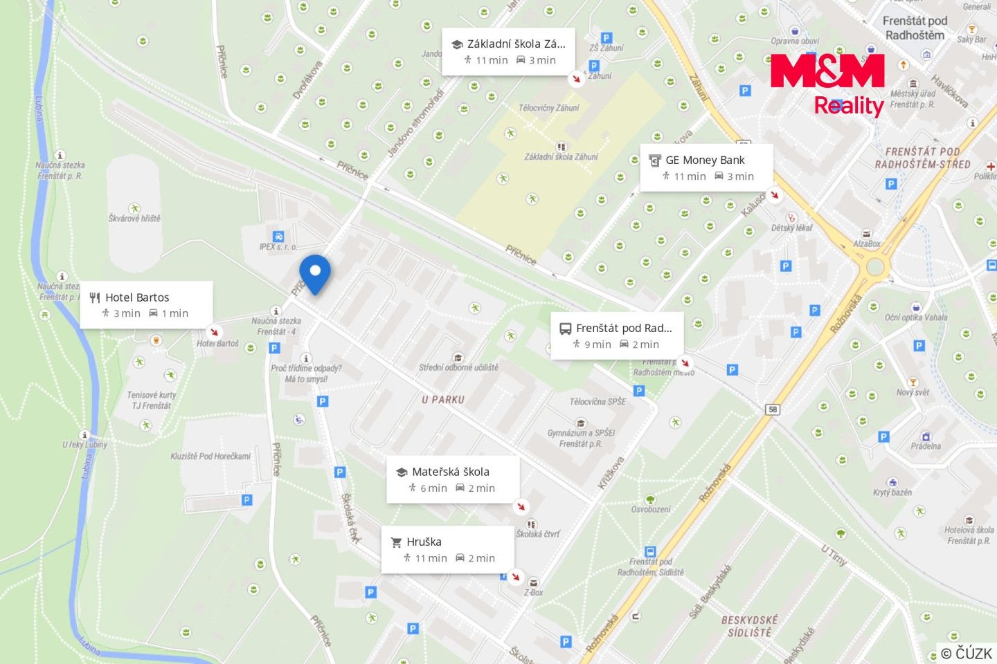 Prodej, Byt 2+1, 53 m², Frenštát pod Radhoštěm, Školská čtvrť, Frenštát pod Radhoštěm – náhled fotky 11