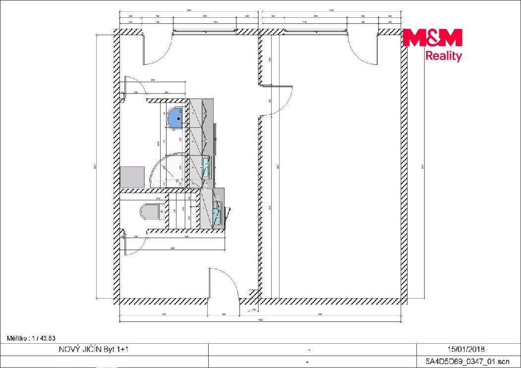 Pronájem, Byt 1+1, 44 m², Nový Jičín, Dlouhá, Nový Jičín – náhled fotky 4