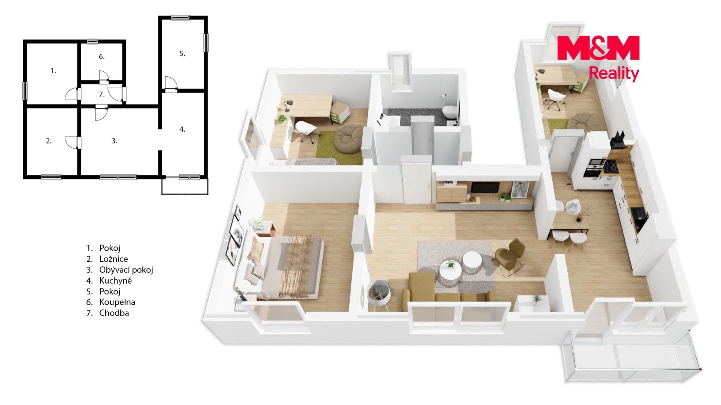Prodej, Byt 4+kk, 95 m², Praha, V ořeší, Praha – náhled fotky 4