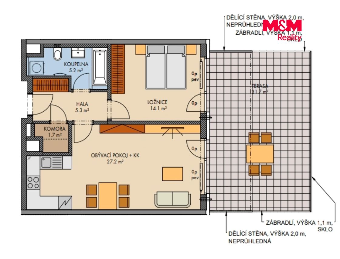 Prodej, Byt 2+kk, 56 m², Praha, Čakovická, Praha – náhled fotky 10