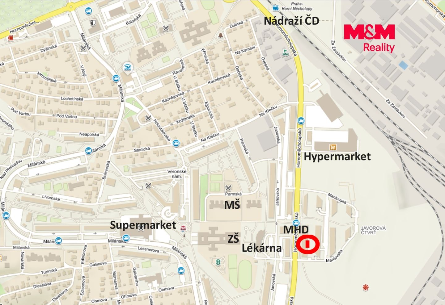 Pronájem, Byt 2+kk, 60 m², Praha, Hornoměcholupská, Praha – náhled fotky 19