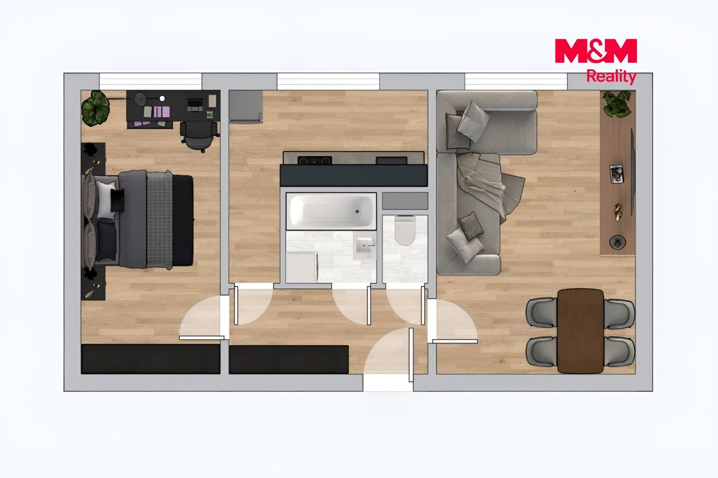 Prodej, Byt 2+1, 51 m², Pardubice, Gagarinova, Pardubice – náhled fotky 2