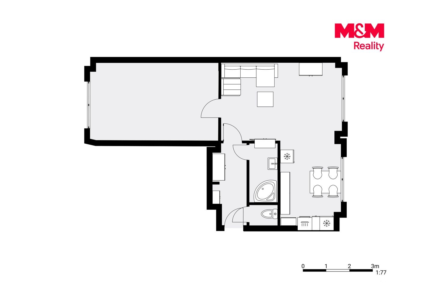 Prodej, Byt 2+kk, 52 m², Kralupy nad Vltavou, nám. Mládežníků, Kralupy nad Vltavou – náhled fotky 9