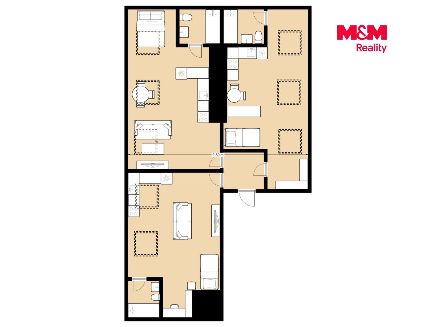 Prodej, Atypický byt, 126 m², Praha, Husitská, Praha – náhled fotky 18
