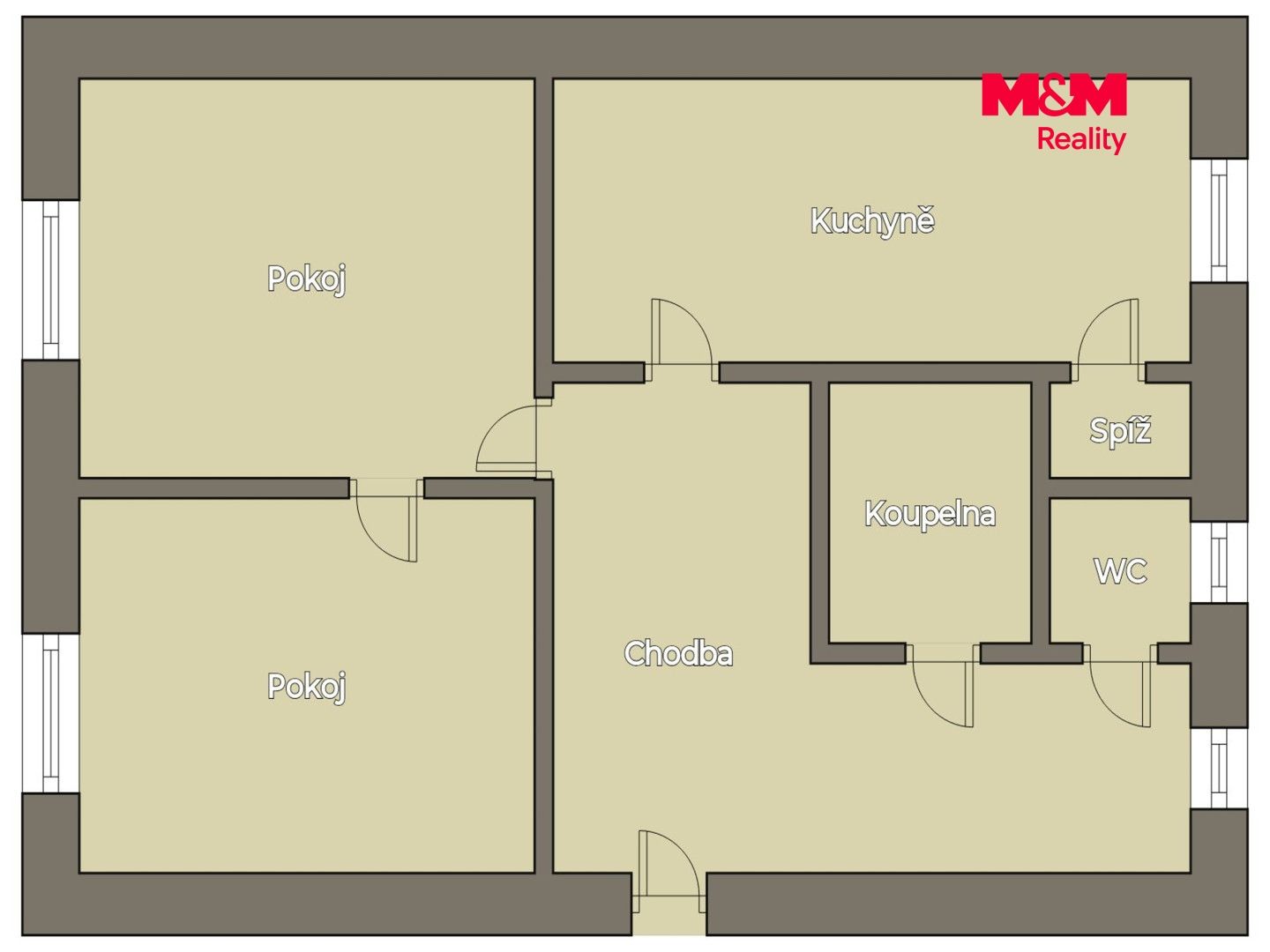 Prodej, Byt 2+1, 54 m², Humpolec, Na Skalce, Humpolec – náhled fotky 9