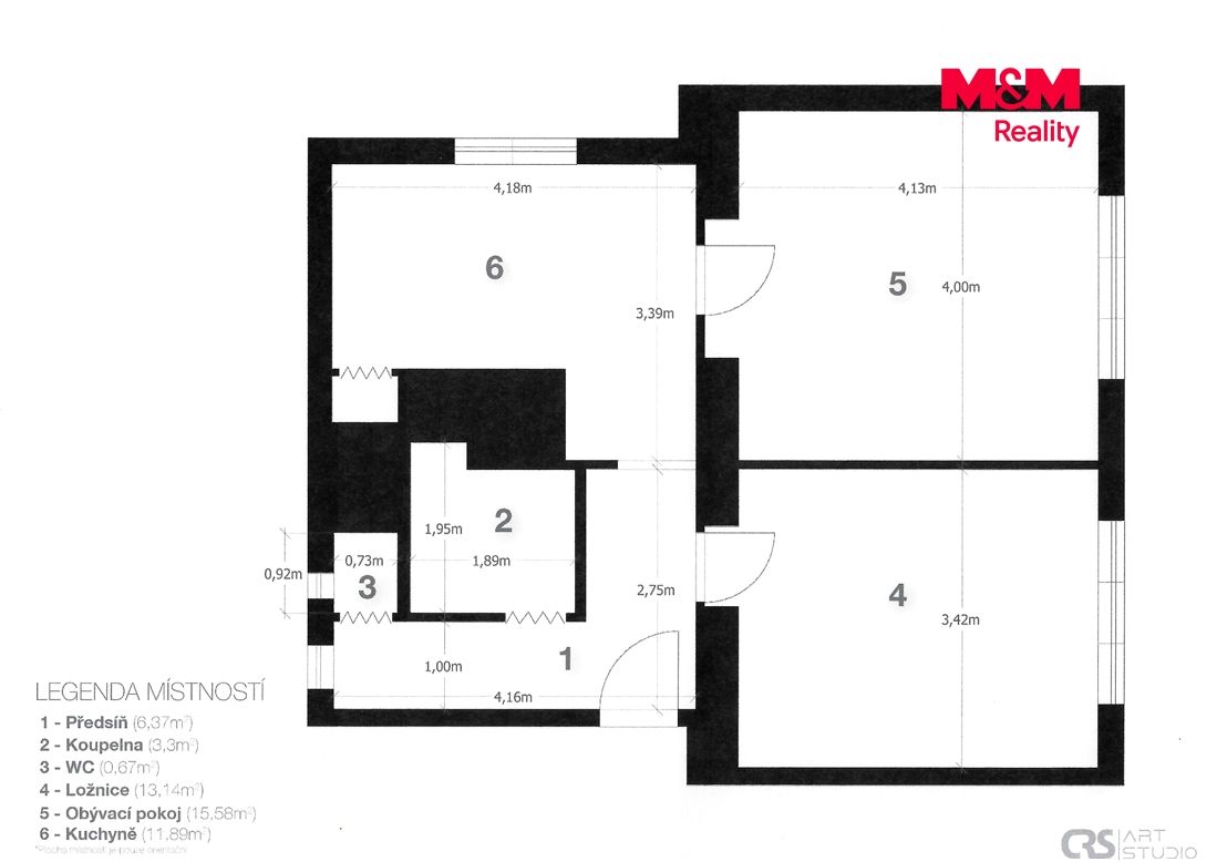 Pronájem, Byt 2+1, 56 m², Praha, K dolům, Praha – náhled fotky 16