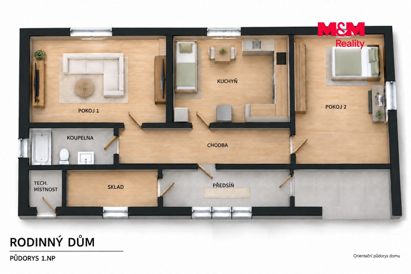 Prodej, Rodinný dům, 80 m², Bobnice, Krátká, Bobnice – náhled fotky 16