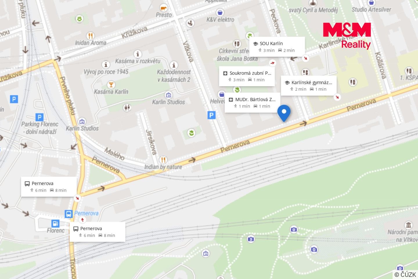 Prodej, Byt 2+1, 40 m², Praha, Pernerova, Praha – náhled fotky 13