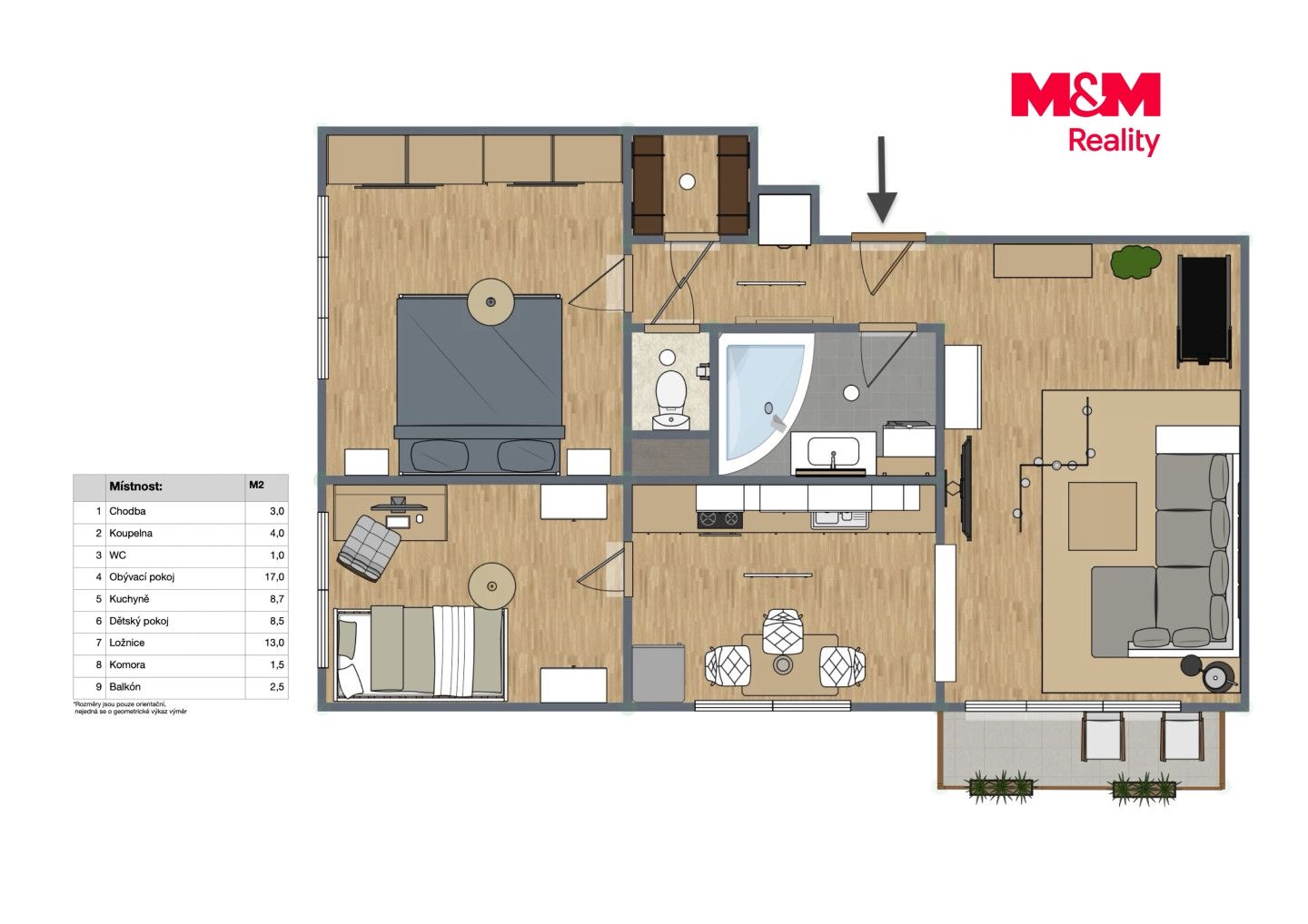 Prodej, Byt 3+1, 63 m², Vimperk, Vimperk – náhled fotky 22