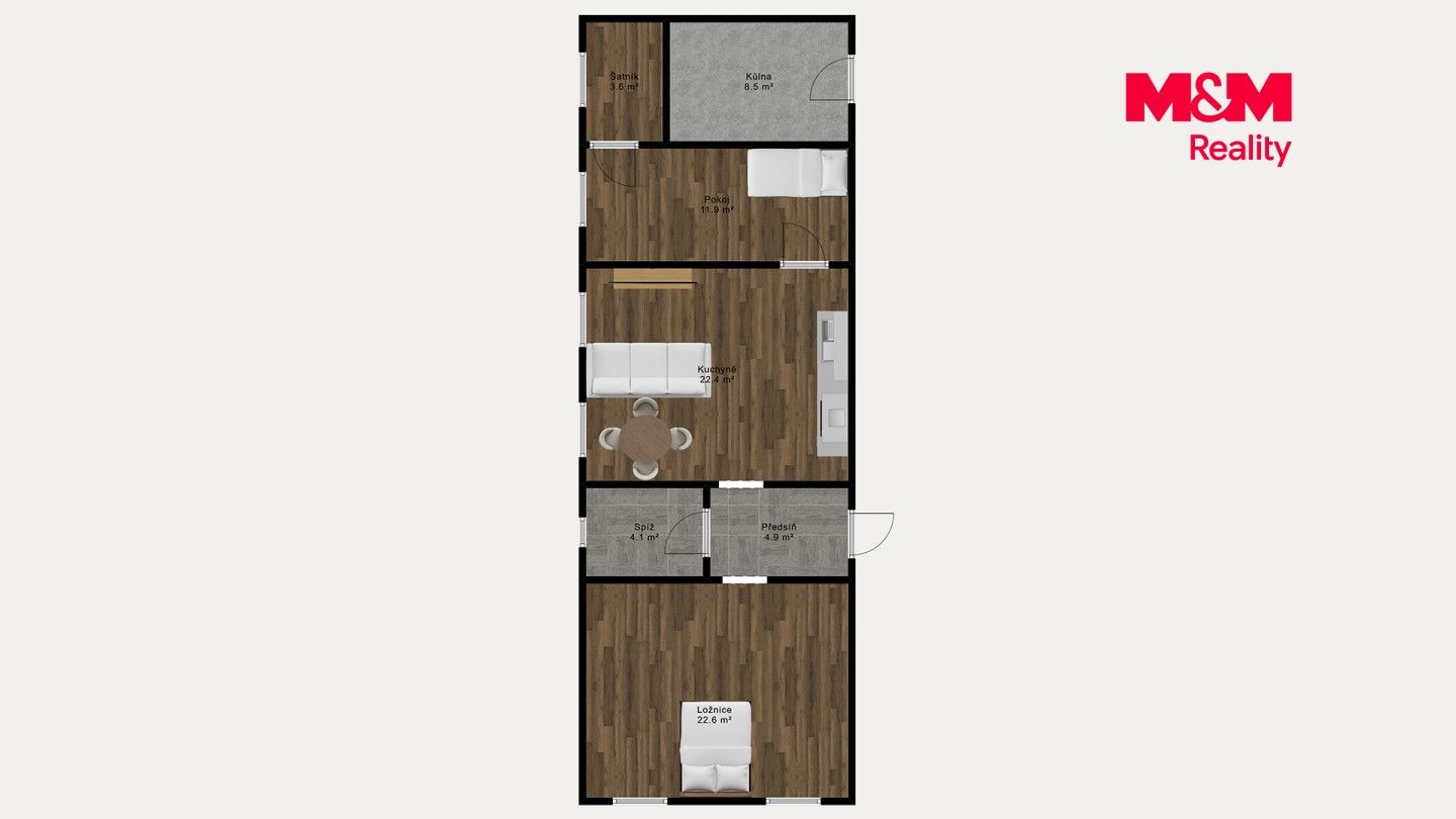 Prodej, Rodinný dům, 78 m², Bačkovice, Bačkovice – náhled fotky 21
