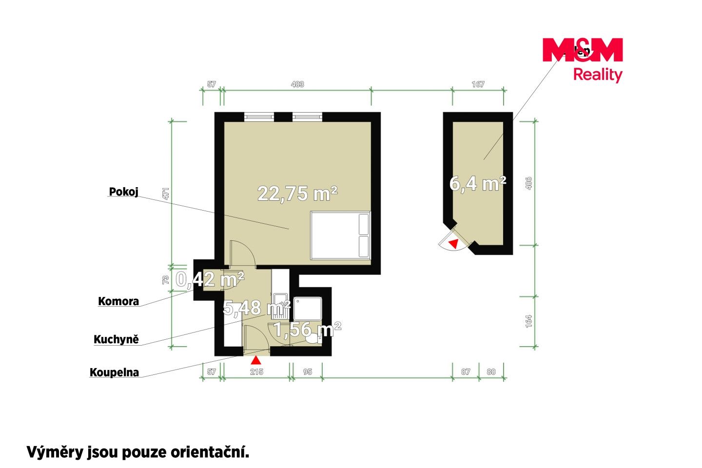 Prodej, Byt 1+kk, 30 m², Plzeň, Rokycanská, Plzeň – náhled fotky 3