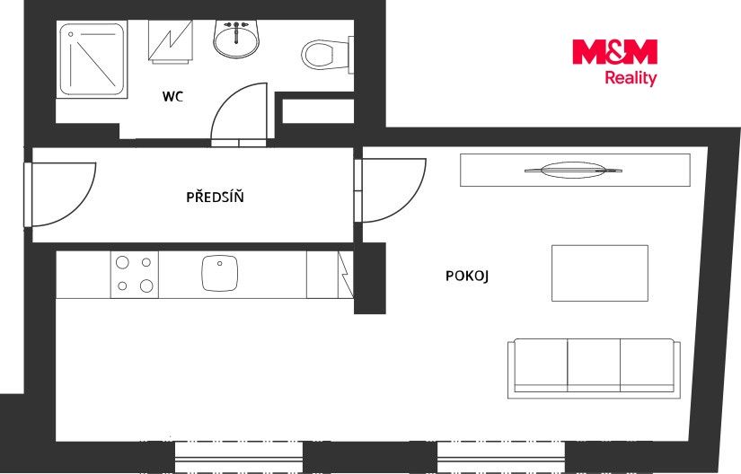 Prodej, Byt 1+kk, 35 m², Nýrsko, Rybářská, Nýrsko – náhled fotky 13