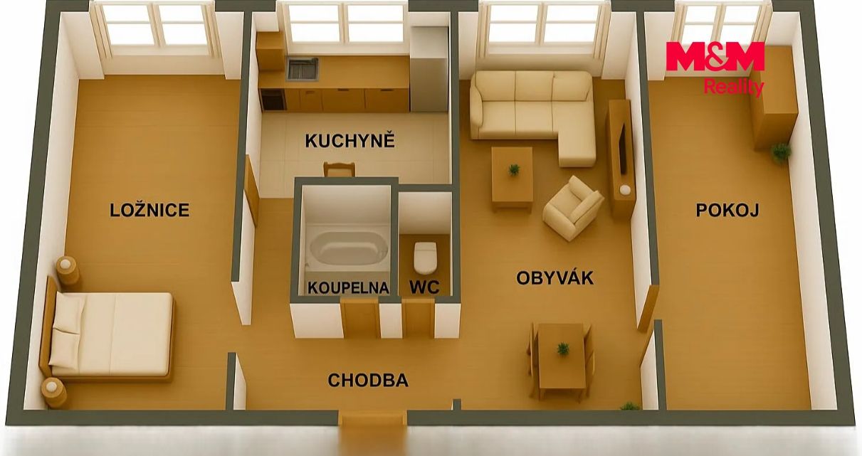 Prodej, Byt 2+1, 59 m², Český Těšín, U Mlékárny, Český Těšín – náhled fotky 15
