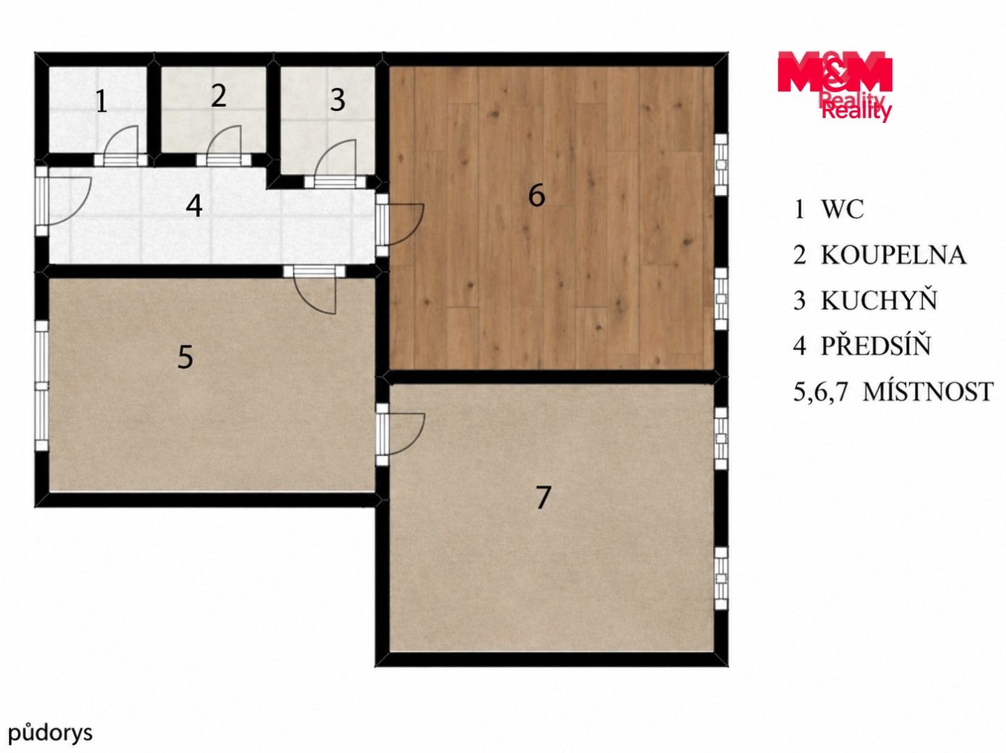 Pronájem, Byt 2+1, 61 m², Praha, Pod pekárnami, Praha – náhled fotky 6