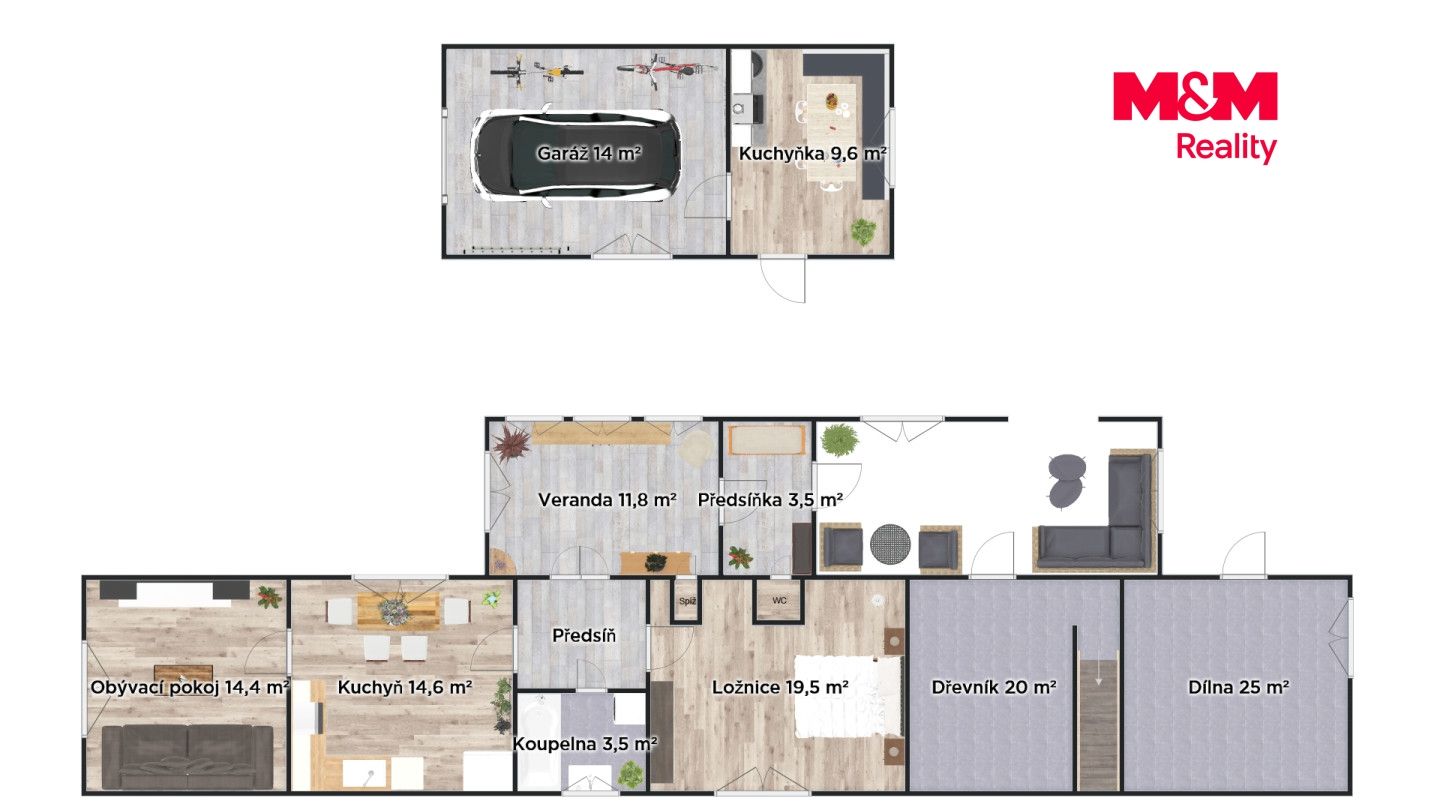 Prodej, Rodinný dům, 80 m², Čestín, Čestín – náhled fotky 11