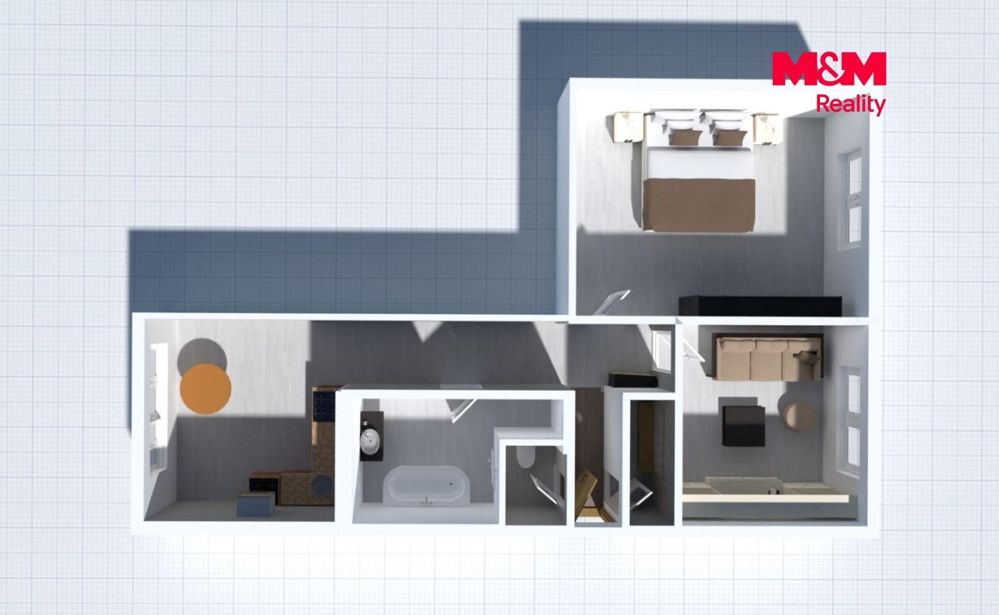 Prodej, Byt 2+1, 60 m², Prachatice, Zvolenská, Prachatice – náhled fotky 9