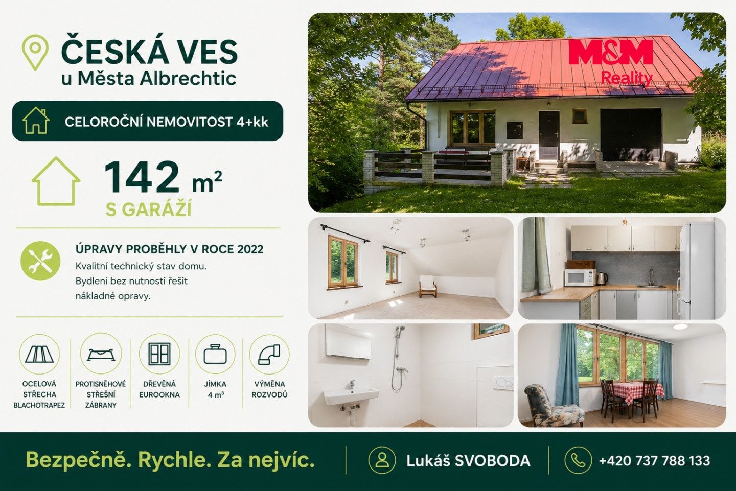 Prodej, Chata, Město Albrechtice