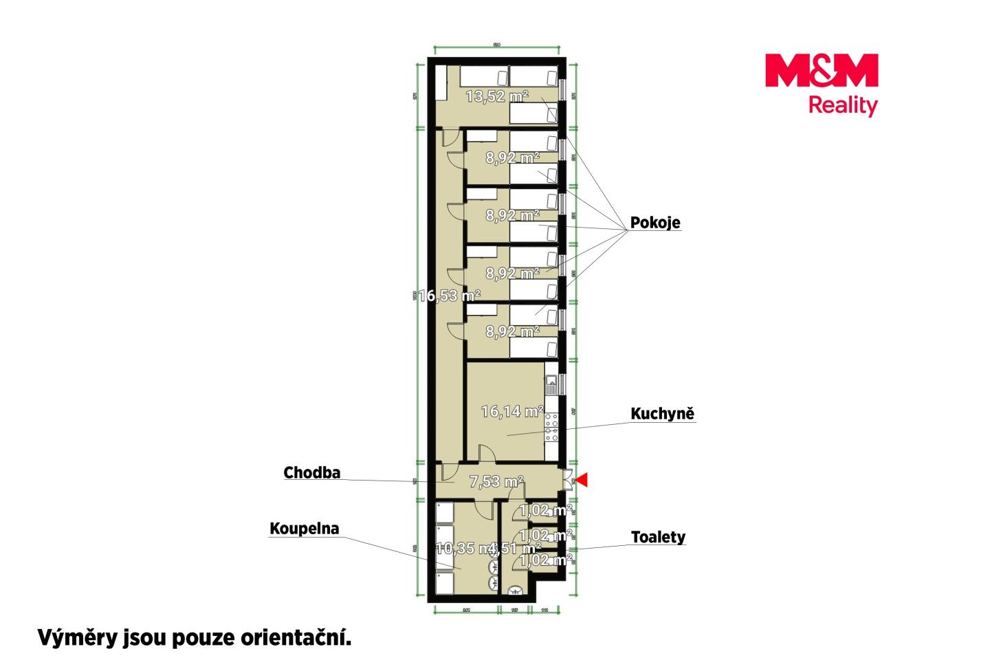 Pronájem, Byt 1+kk, 10 m², Kožlany, V Ouvoze, Kožlany – náhled fotky 9
