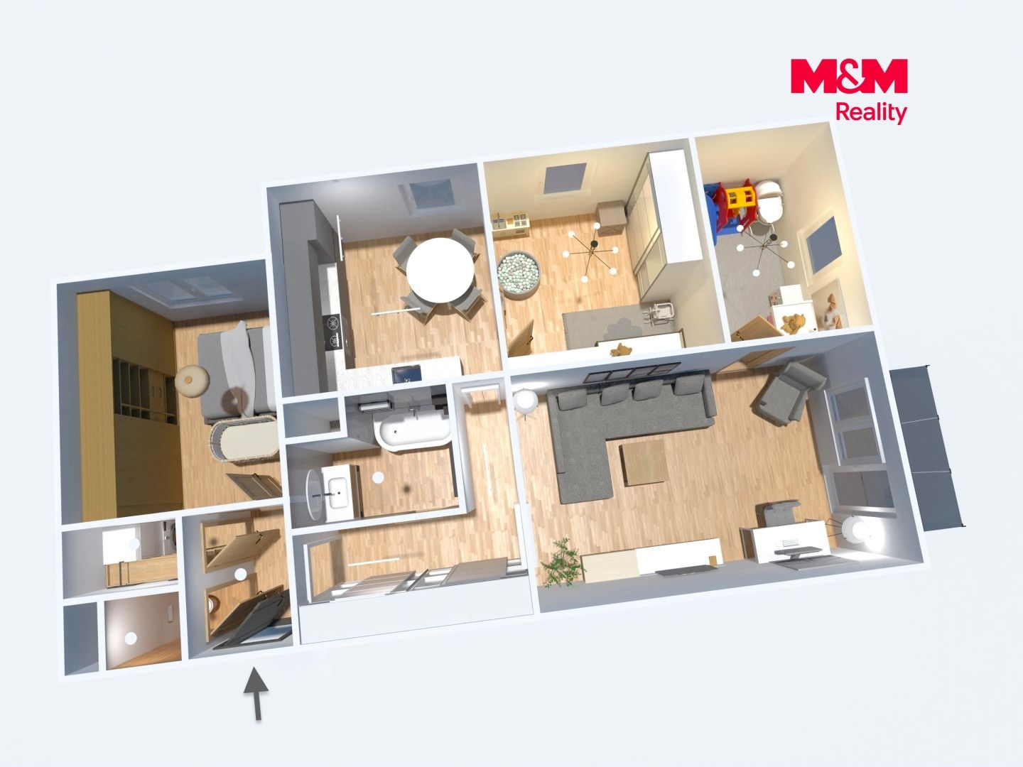 Prodej, Byt 4+1, 83 m², Jindřichův Hradec, Kosmonautů, Jindřichův Hradec – náhled fotky 6