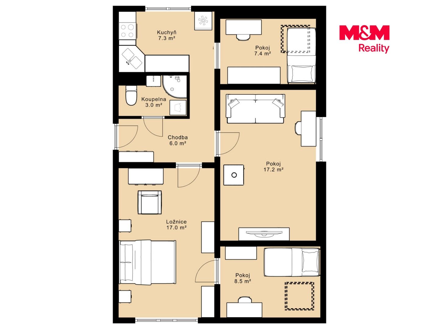 Prodej, Byt 4+1, 70 m², Větřní, Frymburská, Větřní – náhled fotky 18