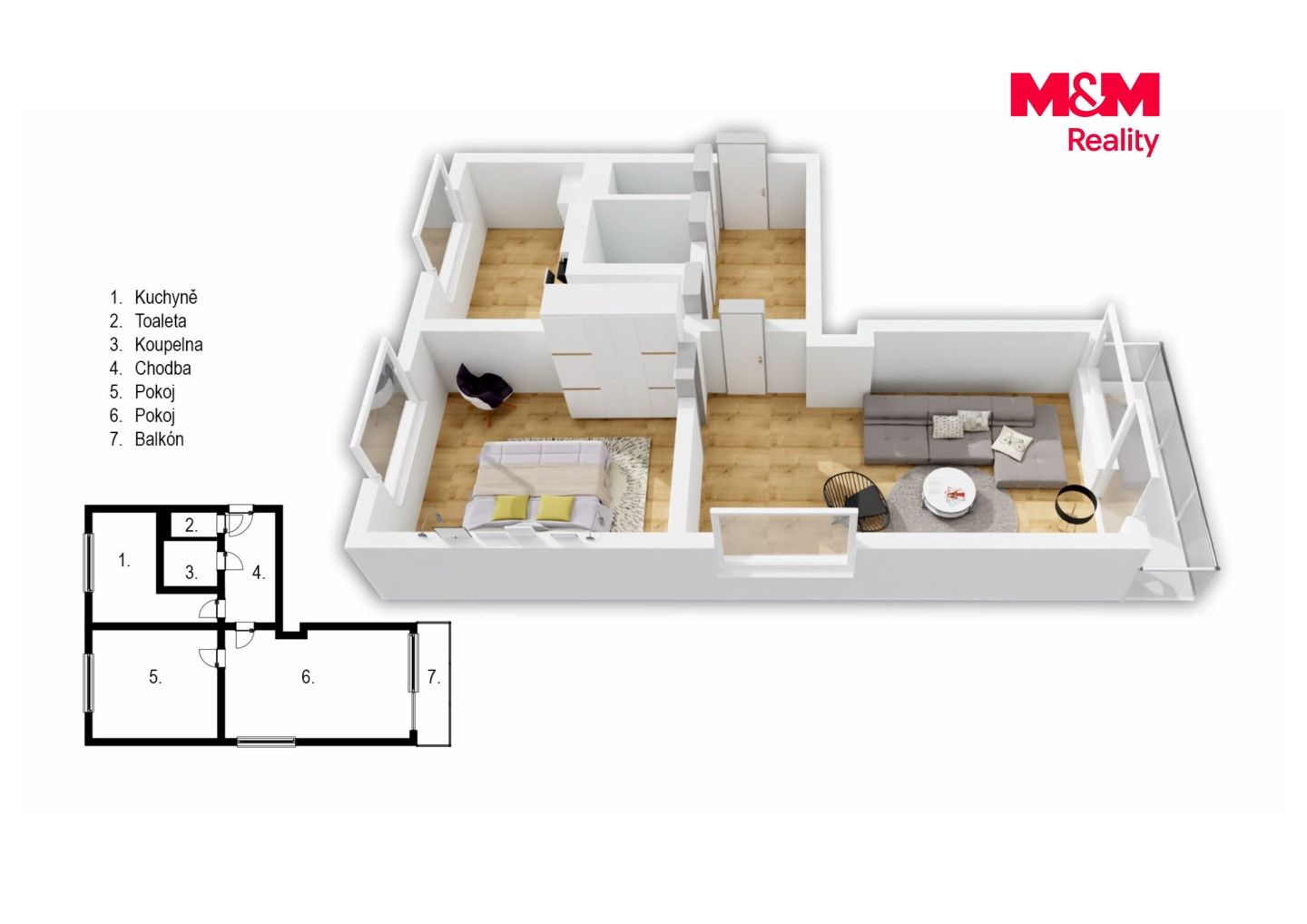 Prodej, Byt 2+1, 65 m², Kovářov, Kovářov – náhled fotky 18