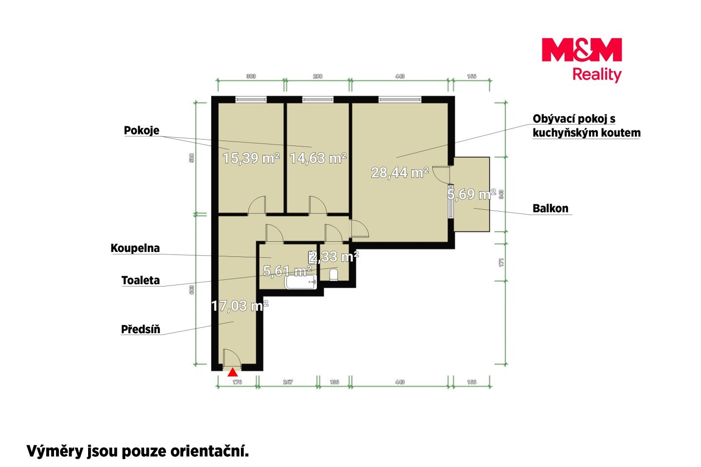 Pronájem, Byt 3+kk, 92 m², Plzeň, Na Průhonu, Plzeň – náhled fotky 6
