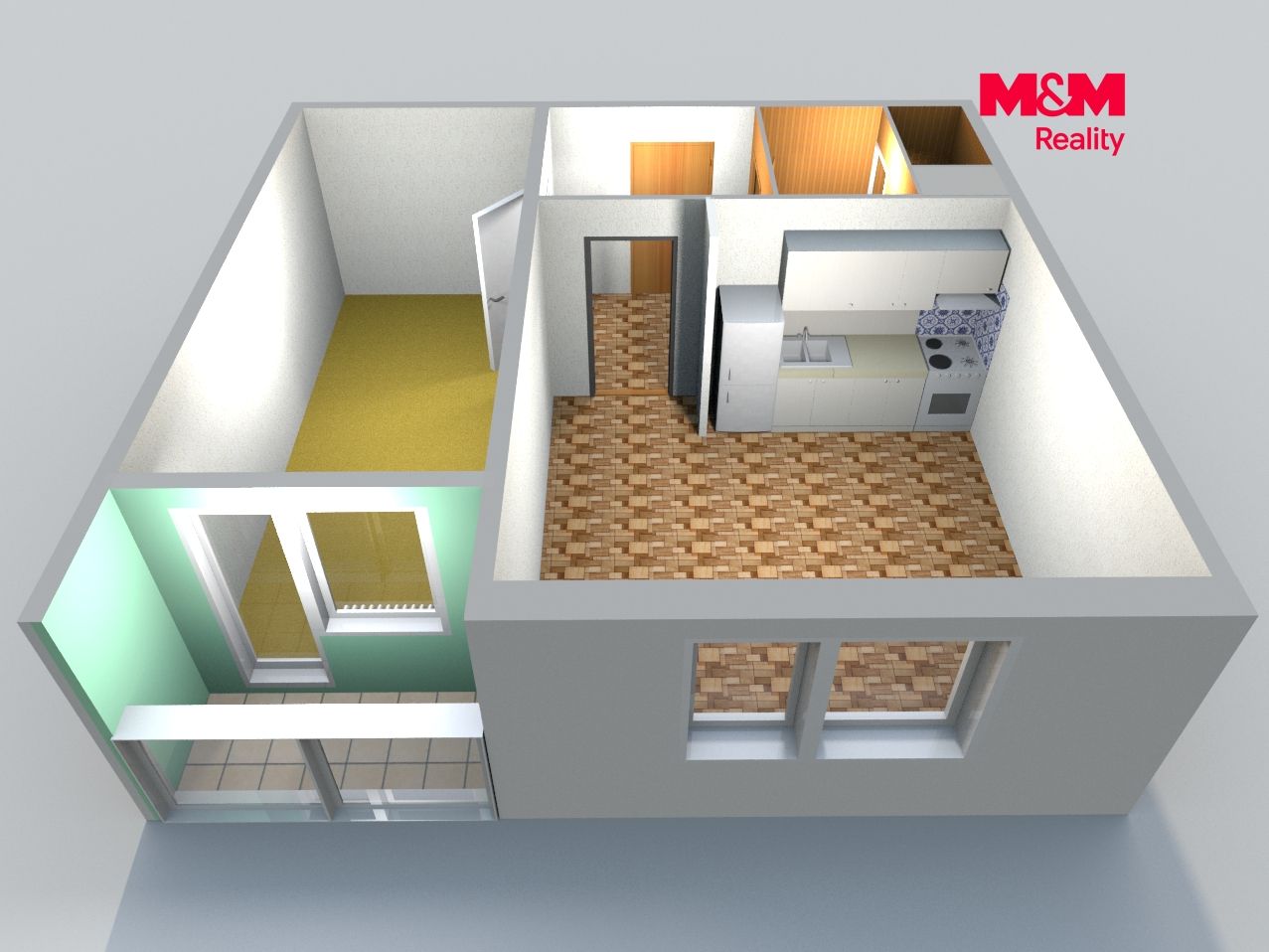 Pronájem, Byt 1+1, 40 m², Česká Lípa, Hradecká, Česká Lípa – náhled fotky 2