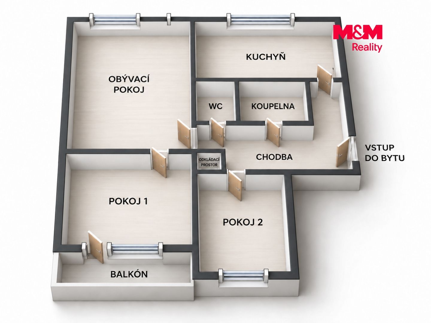 Prodej, Byt 3+1, 68 m², Ostrava, V Zálomu, Ostrava – náhled fotky 13