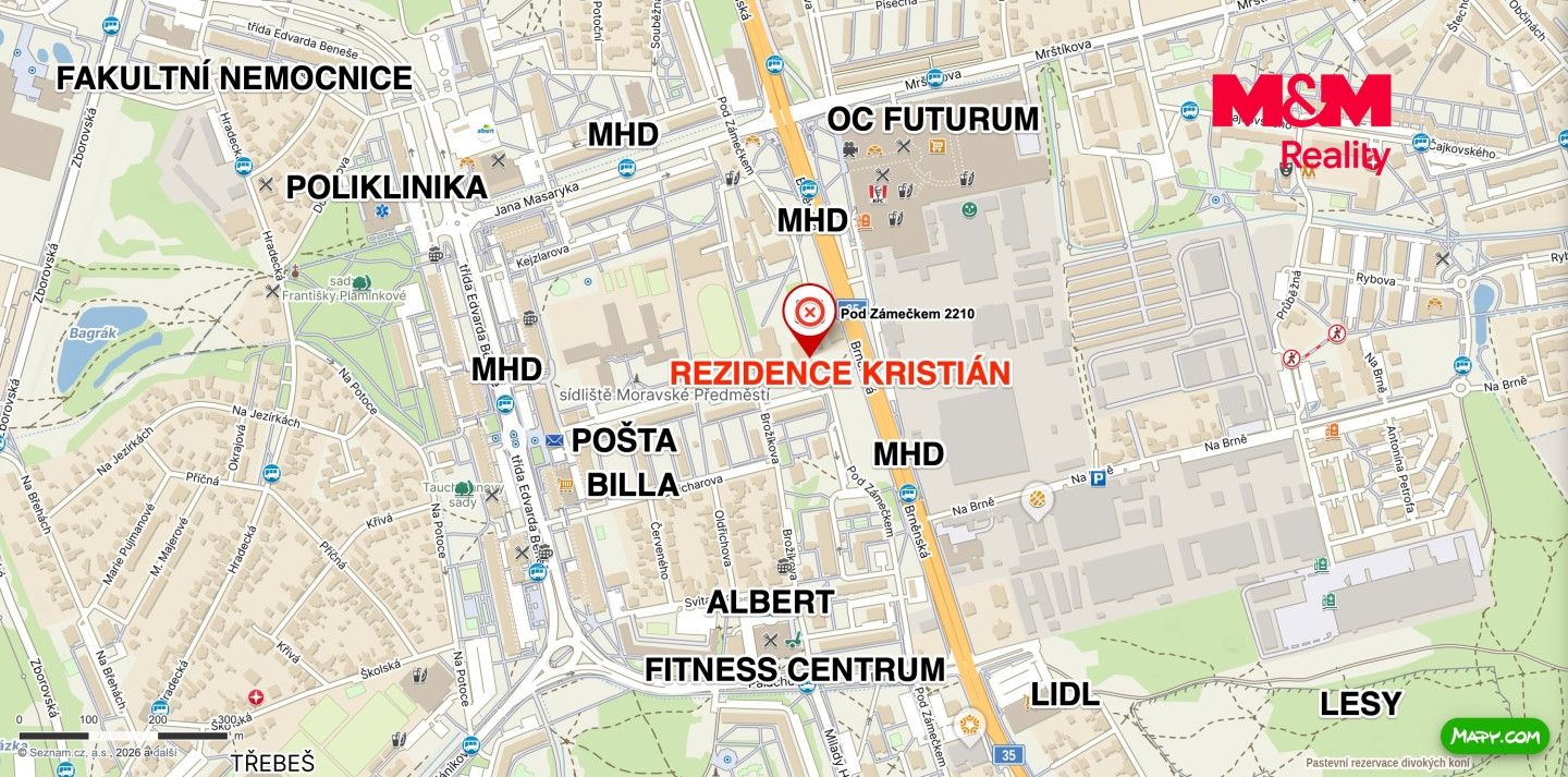Prodej, Byt 2+kk, 60 m², Hradec Králové, Pod Zámečkem, Hradec Králové – náhled fotky 26
