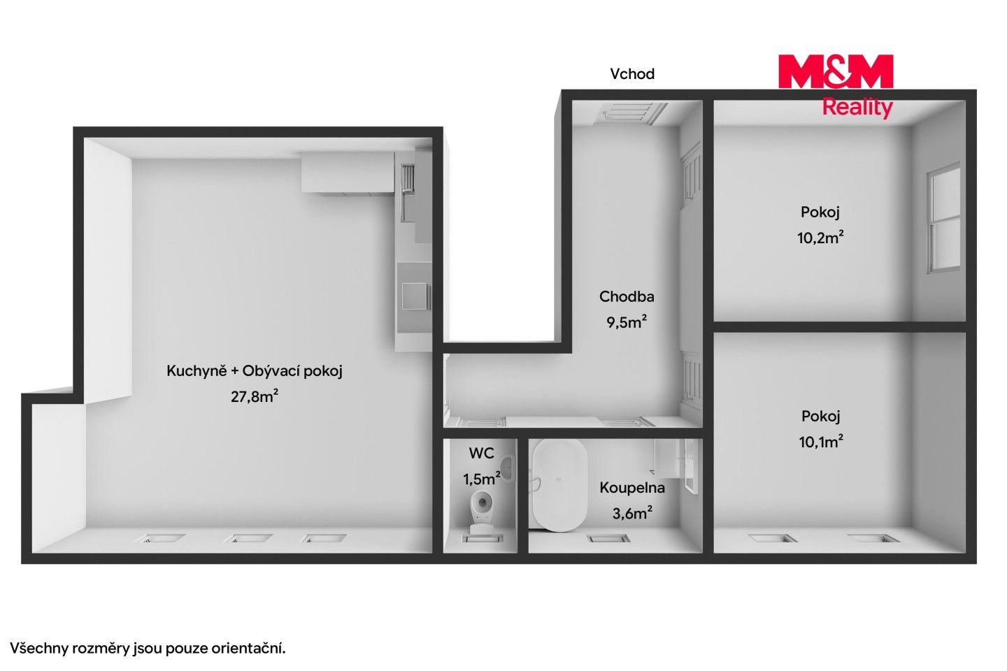 Pronájem, Byt 3+kk, 63 m², Klatovy, Klatovy – náhled fotky 17