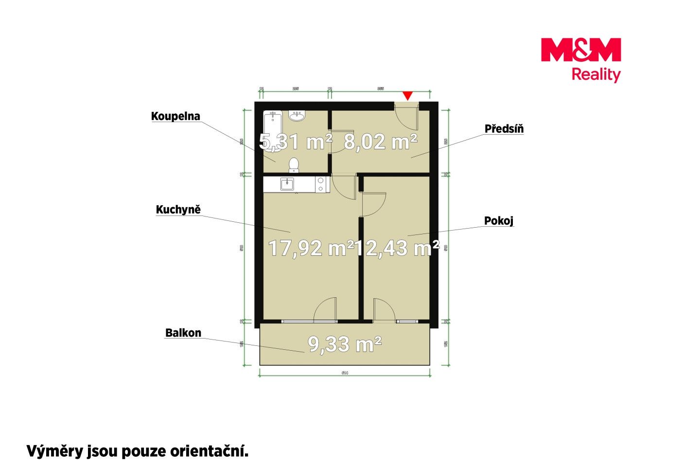 Pronájem, Byt 2+kk, 44 m², Plzeň, Poděbradova, Plzeň – náhled fotky 7