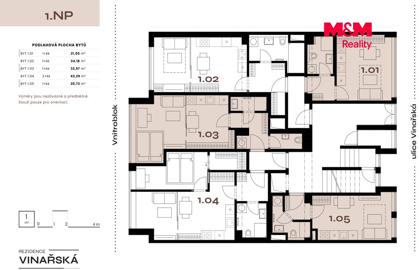 Prodej, Byt 1+kk, 22 m², Praha, Vinařská, Praha – náhled fotky 6