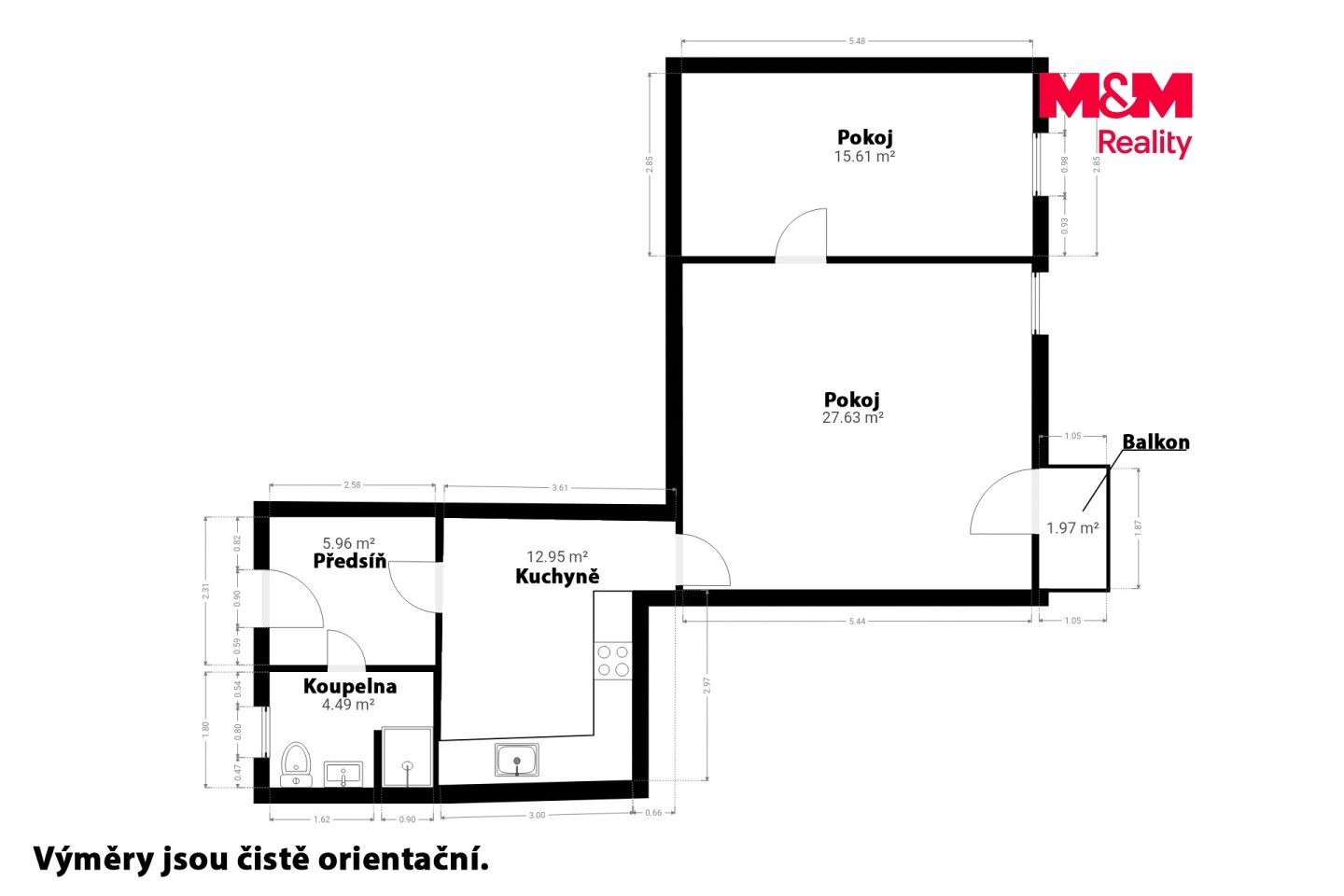Pronájem, Byt 2+1, 71 m², Nýrsko, Petra Bezruče, Nýrsko – náhled fotky 14