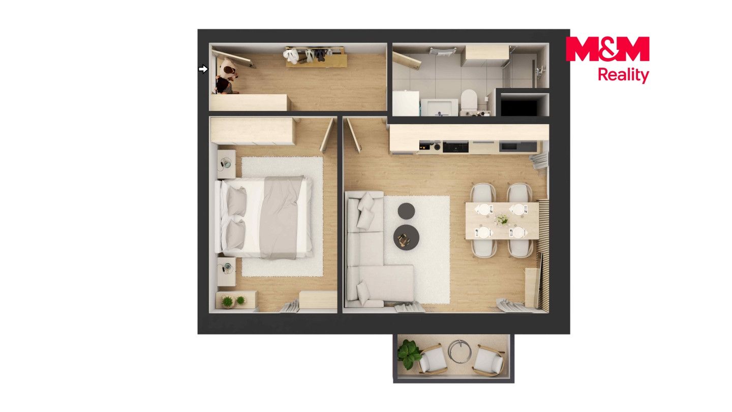 Prodej, Byt 2+kk, 44 m², Čestice, Čestice – náhled fotky 3