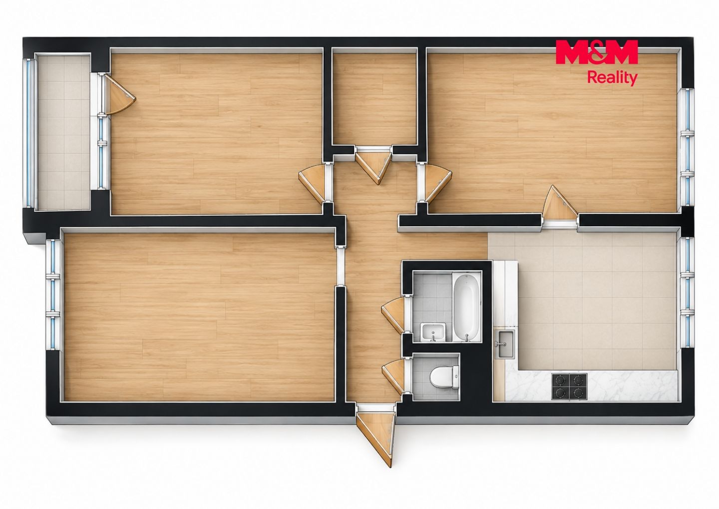 Prodej, Byt 3+1, 75 m², Ostrava, Ahepjukova, Ostrava – náhled fotky 4