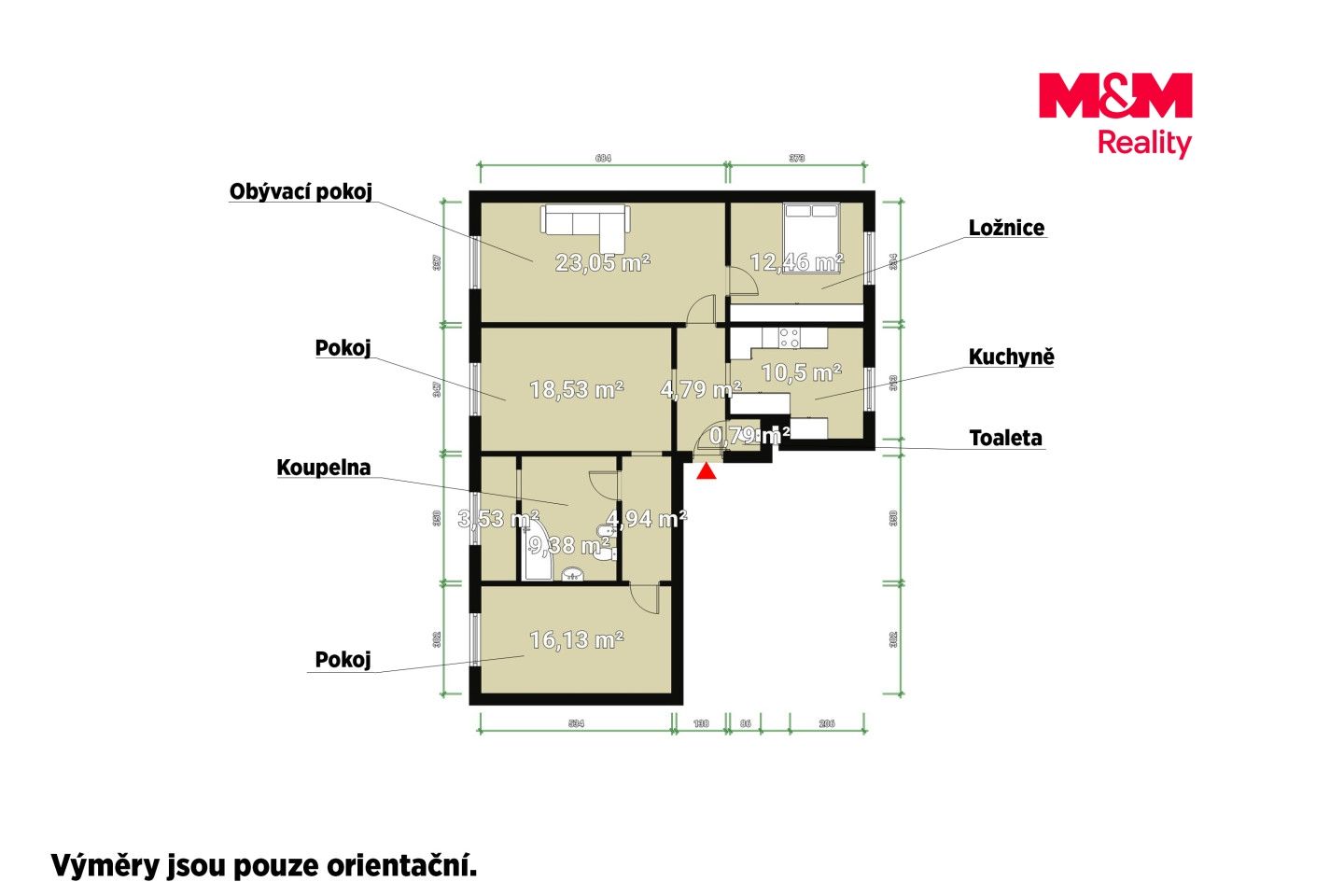 Prodej, Byt 4+1, 97 m², Sokolov, Hornická, Sokolov – náhled fotky 18