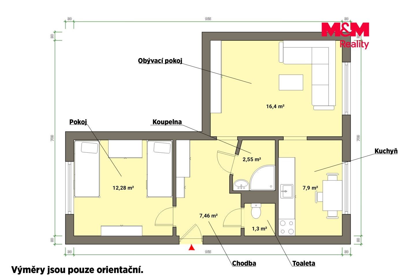 Prodej, Byt 2+1, 51 m², Bukovany, Bukovany – náhled fotky 5