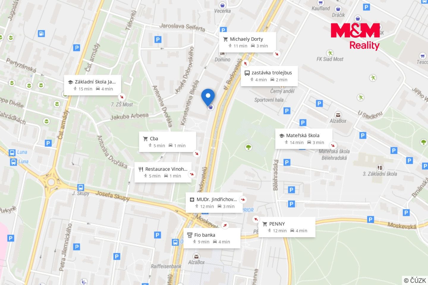 Pronájem, Byt 2+1, 61 m², Most, tř. Budovatelů, Most – náhled fotky 8