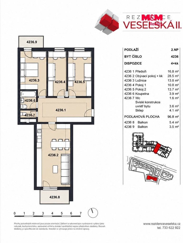 Prodej, Byt 4+kk, 97 m², Praha, Škrábkových, Praha – náhled fotky 19