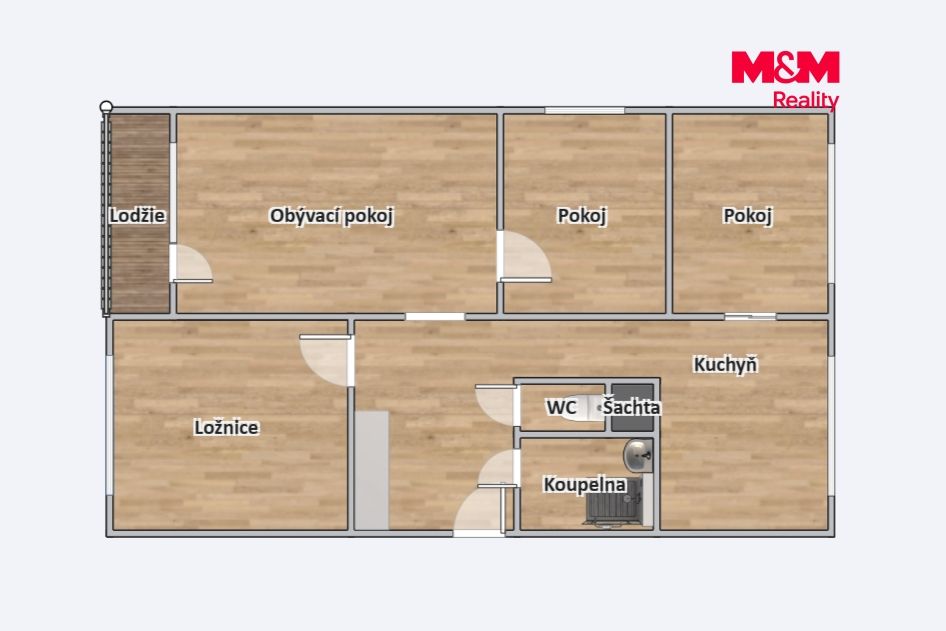 Prodej, Byt 4+1, 75 m², Havlíčkův Brod, Beckovského, Havlíčkův Brod – náhled fotky 6